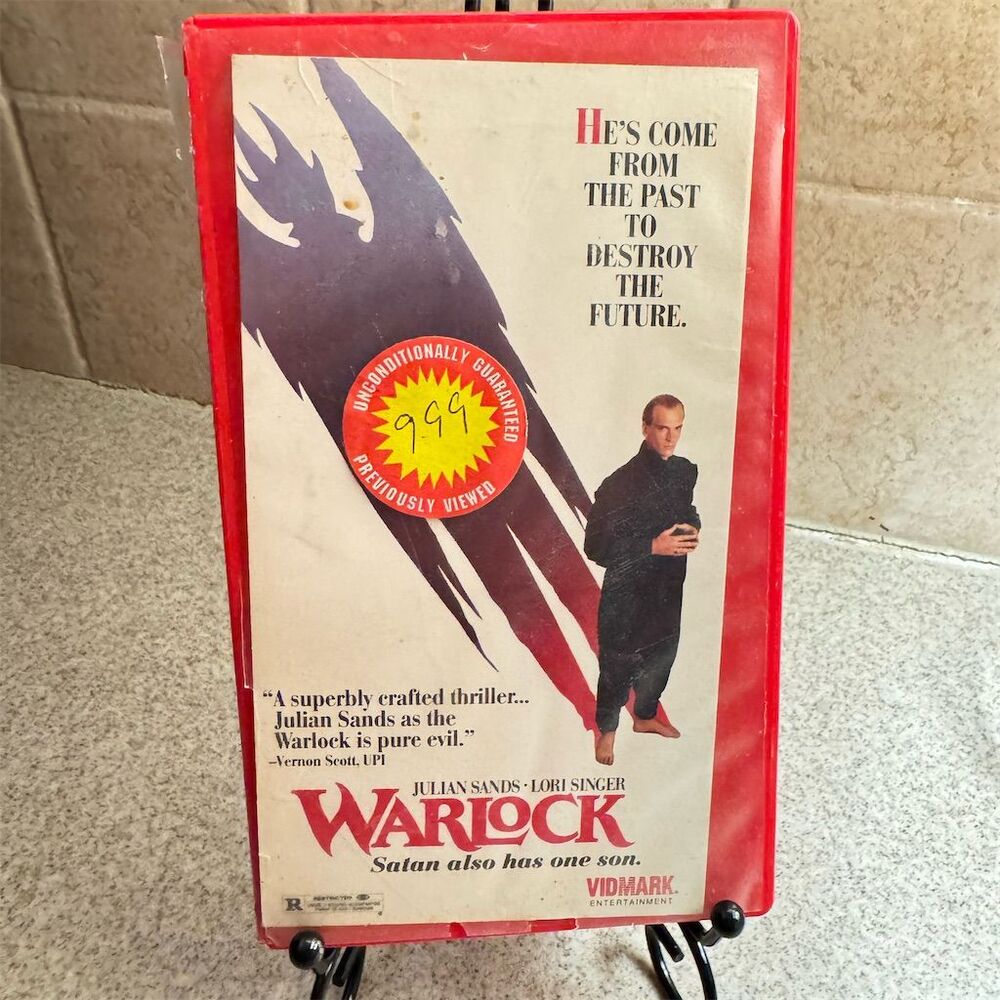 Warlock VHS 1989 Fantasy Thriller Julian Sands Lori Singer Vidmark
